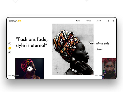 African Fashion style ui daily dailyui design flat graphic design graphics logo minimal type typography ui uidesign uidesigner ux web website