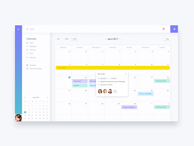 Calendar by Monika Majkowska on Dribbble