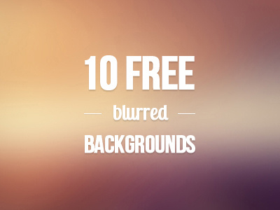 10 free blurred backgrounds