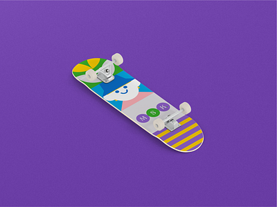 Skateboard proposal for MSK church branding design illustration illustrator ilustración kawaii kids art kids illustration lovely skate valkuks vector