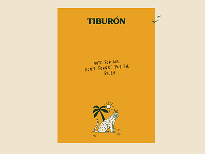 TIBURÓN a project in collab with HEAVY beach branding design illustration ilustración logo procreate restaurant