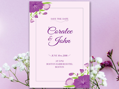 Wedding Invite Dribble wedding design wedding invitation