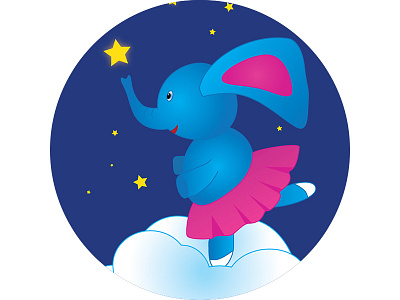 Anyone can fly, at least in their dreams cloud dream elephant illustration