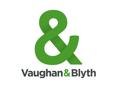 Vaughan & Blyth ampersand branding construction gotham logo property developers shading wordmarks