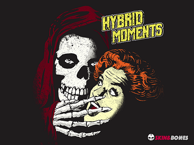 Hybrid Moments bones halloween horror misfists movies old school poster punk retro skull terror vintage