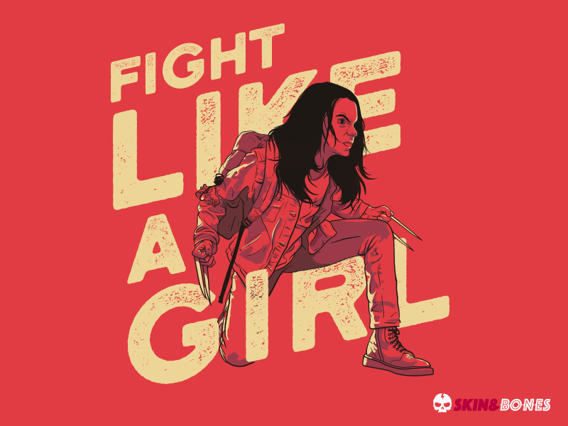 Fight Like A Girl by Skinandbones on Dribbble