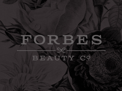 Forbes Beauty Logo beauty bow logo slab typography