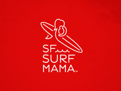 SFSM Logo logo mama surf waves