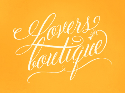 Boutique Logo boutique leaf logo lovers ornate script swash