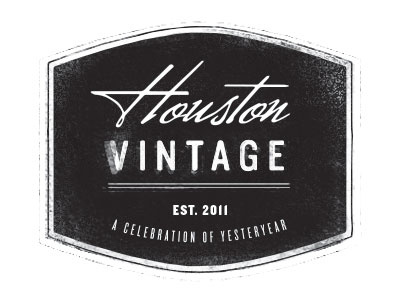 Houston Vintage Logo branding fashion houston label logo tag texas vintage
