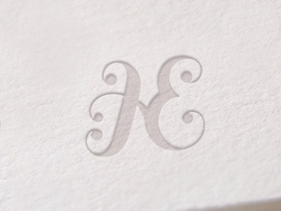 Hereafter Events Logo 4 buttermilk event planning he hereafter events initials letterpress logo monogram script