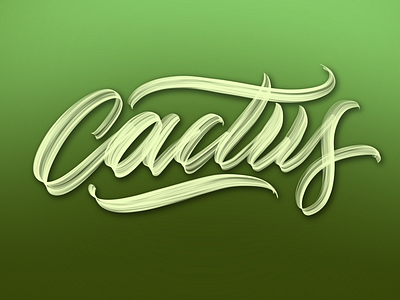 Cactus typography