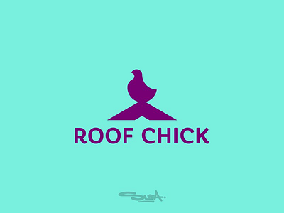 Roof Chick branding chick company design logo roof