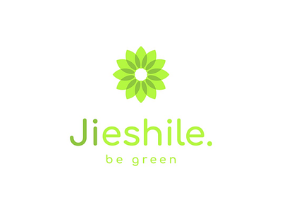 Jieshile creative design green logo