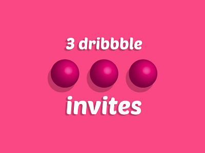 3 Dribbble Invites design logo minimal sufa type