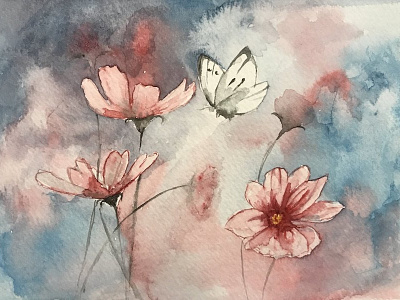 Watercolor VII flower watercolor