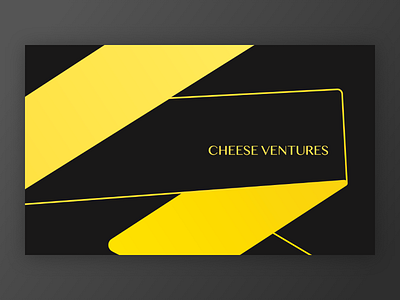 Business Card Design black branding businesscard logo venture yellow