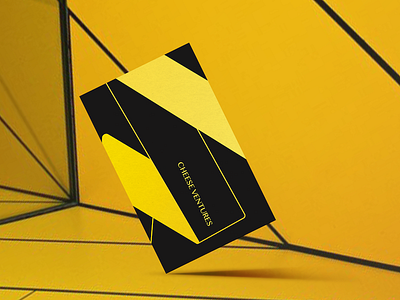 Business Card black branding businesscard logo venture yellow