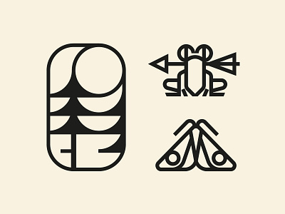 Princess arrow art fairytale forest frog graphic design icon illustrator logo moon moth pictogram thick lines thicklines tree vector