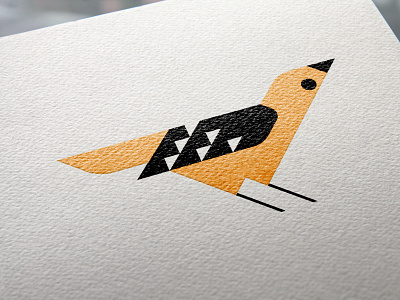 Bird art flat geometric graphic design illustration vector