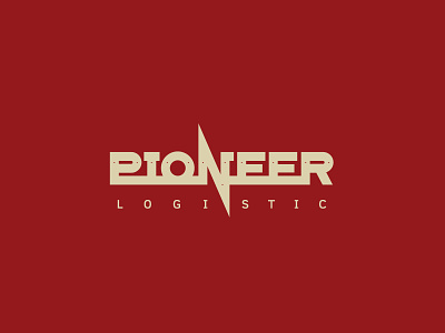 Pioneer Logistic branding design graphic design lettering logo logobook sign soviet tagline thick line