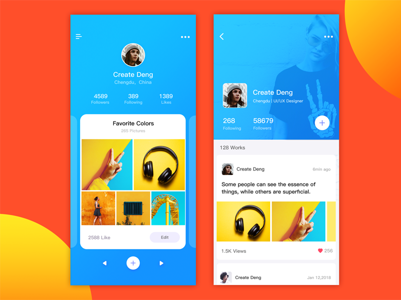 Day010 Profile By Create Deng On Dribbble