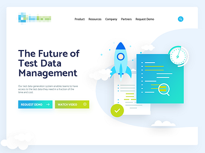 Test Data Management Design Concept design team ui ux webdesign