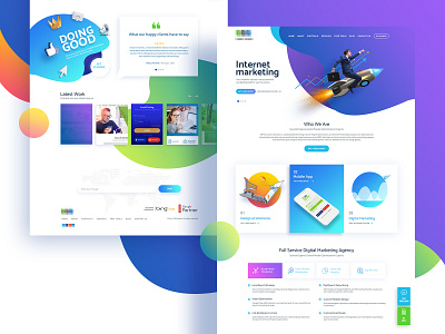 Digital marketing landing page