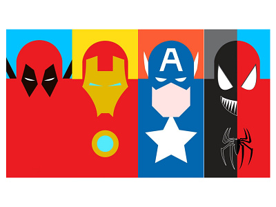 Marvel Characters Illustration