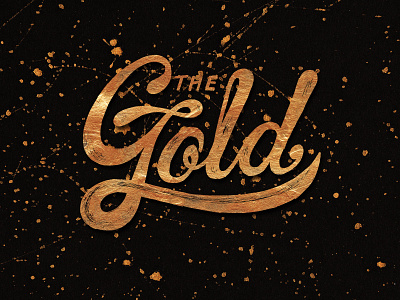 The Gold. custom foil gold splatter type