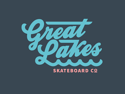 Great Lakes branding custom skateboarding type typography