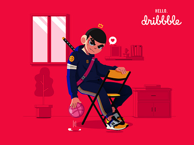 Hello! Dribbble. character characterdesign dribbble invite flat design flat illustration illustration illustration art illustrator vector vector art vector illustration