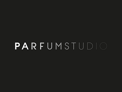 ParfumStudio Logotype branding identity minimalism parfum retail typography