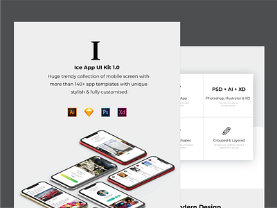 Ice App Landing UI Kit 1.0 Page