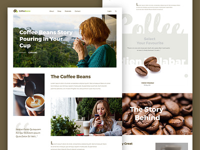 CoffeeBeans Product Page Concept beans coffee commerce design homepage landing redesign ui ux web website