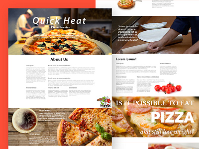 Paprezza pizza website branding ecommerce header pinza pizza red tentwenty ui web webdesign website yellow