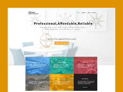 Service website affordable blue graphic green interface profeeional red reliable servicewebsite ui ux yellow