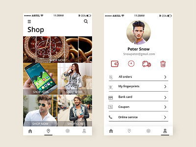 Ecommerce shopping app