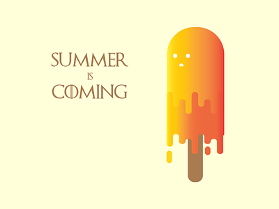Summer IcePop Illustration adobe illustrator cc branding concept design heat ice pop illustraion meltdown summer time