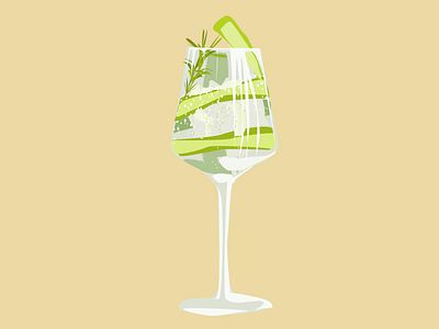 Cocktail branding cocktail design food illustration logo vector