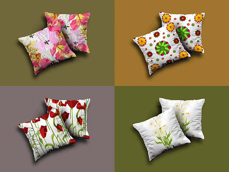 Pillow concept for IKEA branding decor design illustration pillow textile vector