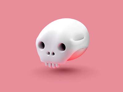Skull 3d bones death skull