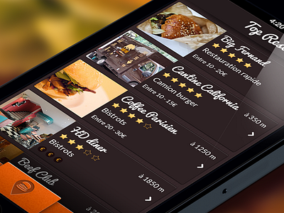 Best Burger Design App app apple application best burger burger design interface iphone skeumorphism ui ux