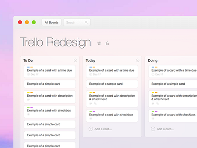 Trello Dashboard Redesign by Designist ~ EpicPxls