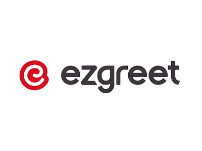 Ezgreet Logo app design greeting cards greetings letter logo red typography wax