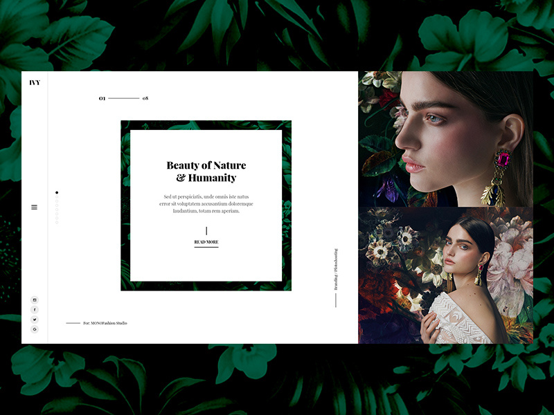 Ivy Portfolio P/1 by REDSTONE on Dribbble
