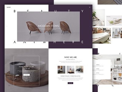 Bloom Furniture Template decor decorate design ecommerce furniture home interior landing product ui webdesign