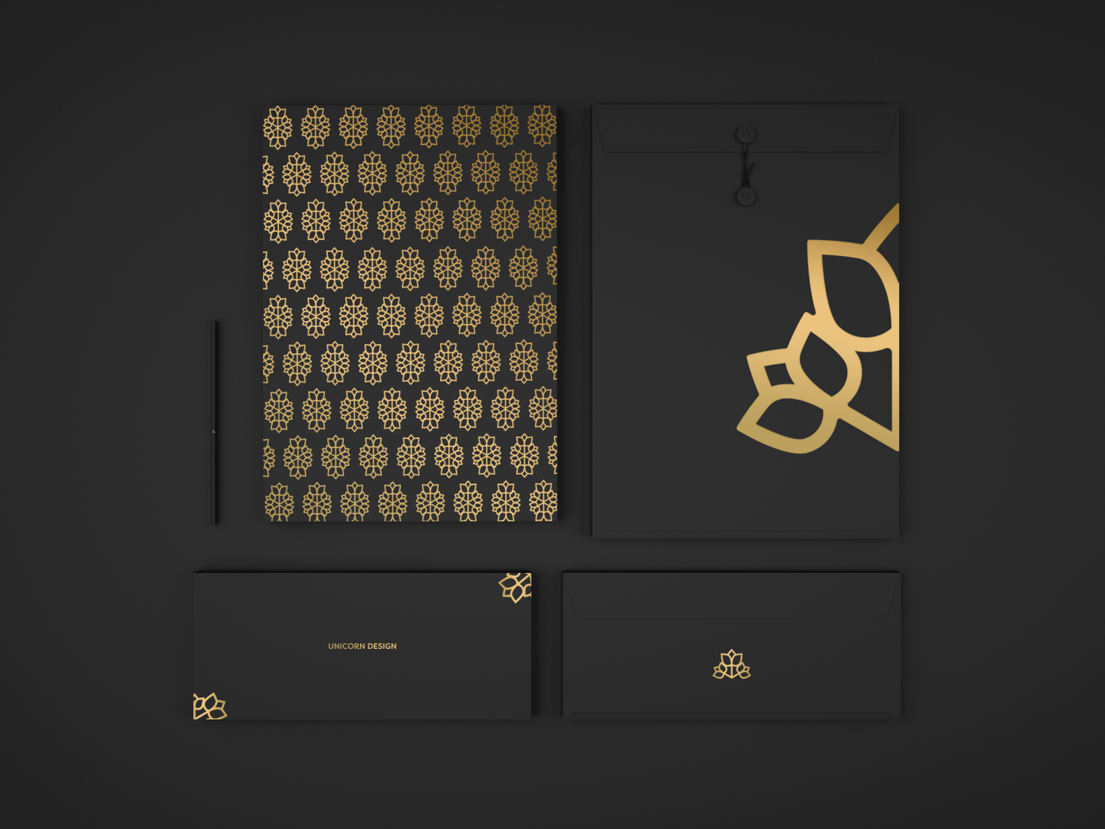 Concept for luxury brand identity by Unicorn Design on Dribbble