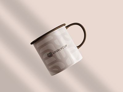 Lovelycup branding - cup mockup