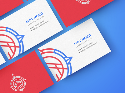 Logo and business cards for Mot Nord, Language school branding businesscards languageschool logo logodesign stationery stationery mockup